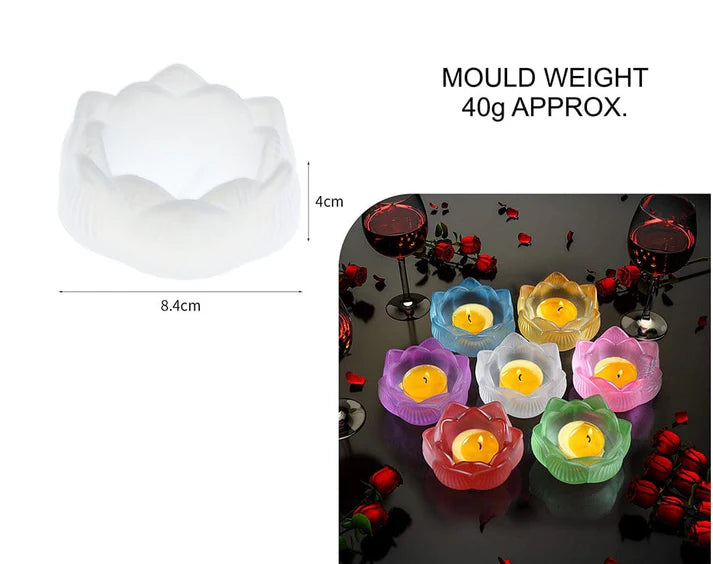 FLOWER LOTUS T LIGHT MOULD ( BULK )